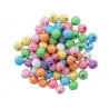 PERLES ACRYLIQUES STRASS 10 MM 8 COULEUR