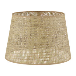 ABAT-JOUR.OVALE NATUREL H30CM