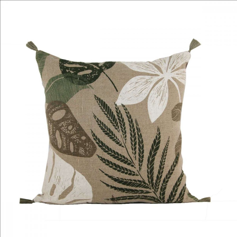 COUSSIN OMBRAGE 45X45 OIL GREEN