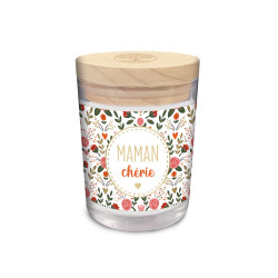 BOUGIE VERRE "MAMAN CHERIE"