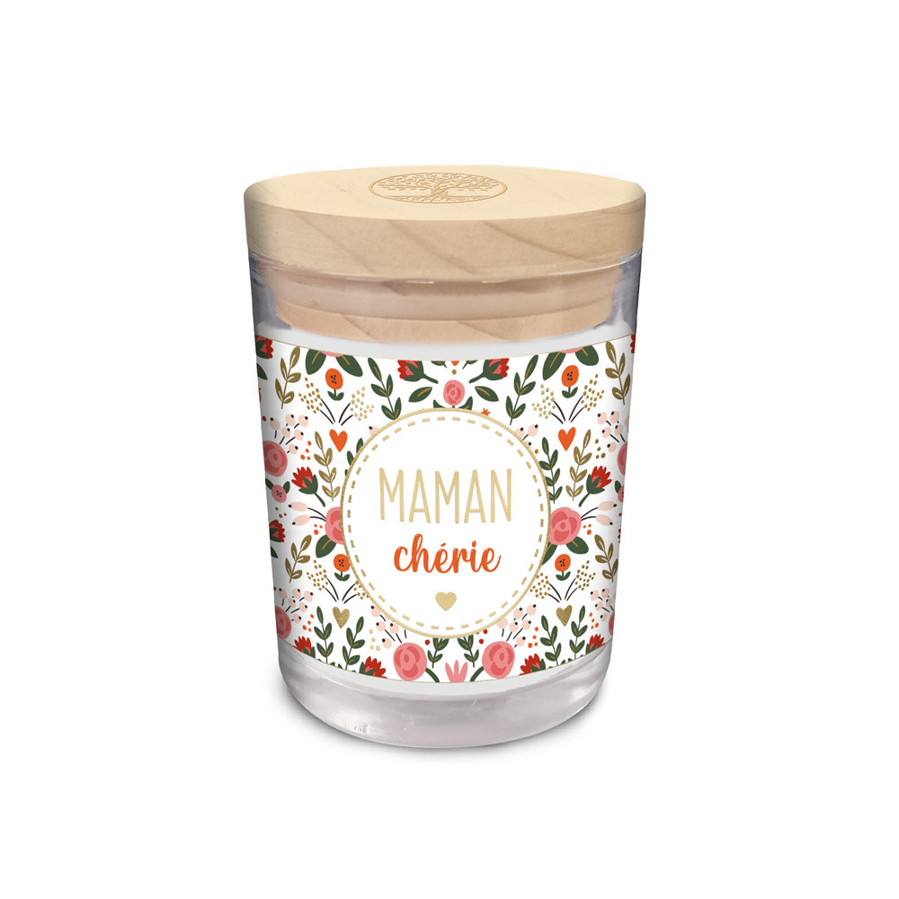 BOUGIE VERRE "MAMAN CHERIE"