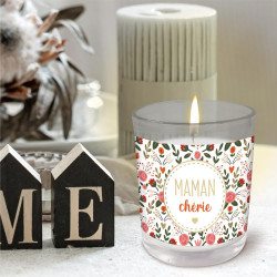 BOUGIE VERRE "MAMAN CHERIE"