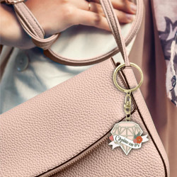 PORTE CLE "COPINE EN OR"