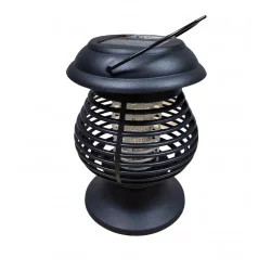 2 i 1 Solar Mosquito Killer Lampa Svart