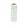 CORDELETTE COTON BEIGE ET ARGENTÉ 2 MM X