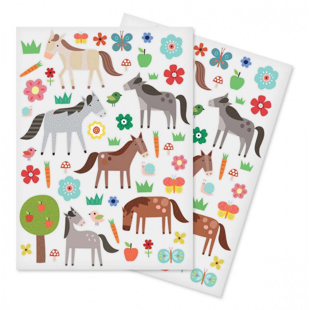 GOMMETTES CHEVAUX, TAILLES DE 0.8 À 8 CM