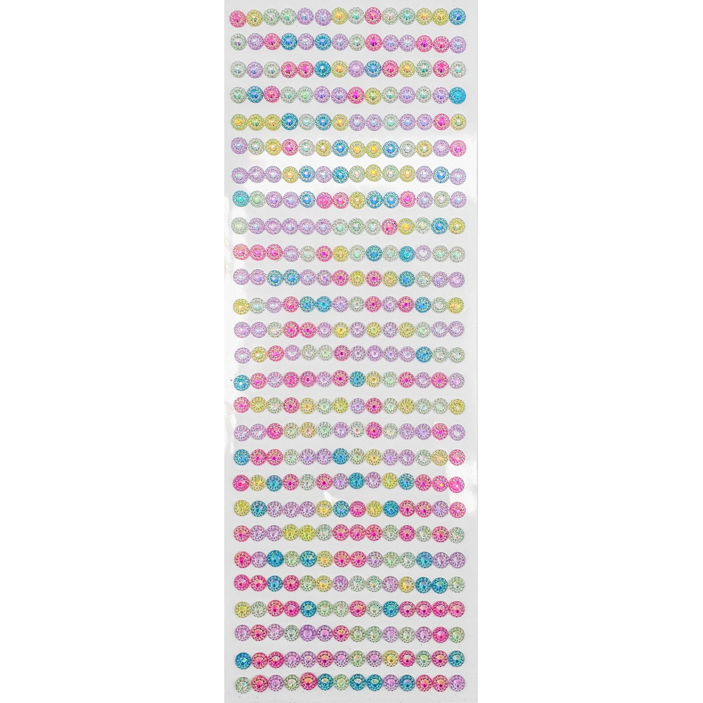 STICKERS STRASS PASTELS X 378 PCS