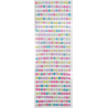 STICKERS STRASS PASTELS X 378 PCS