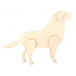 CHIEN EN BOIS 9,5 X 12,5 X 2 CM