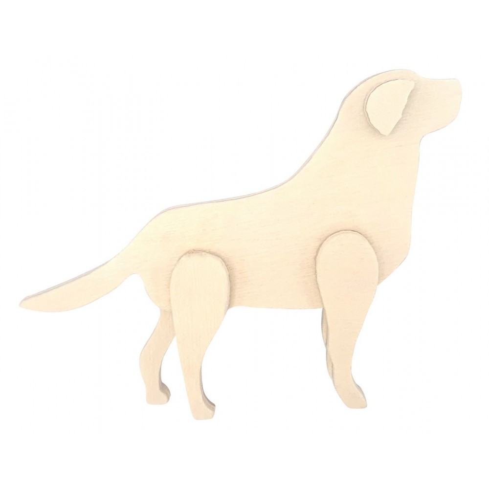 CHIEN EN BOIS 9,5 X 12,5 X 2 CM