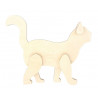 CHAT EN BOIS 10 X 12 X 2 CM