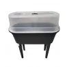 Jardinière sur pieds avec serre pvc 77x38xH84cm Jardinière sur pieds avec serre pvc 77x38xH84cm