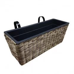 Hängande kruka i rottingeffekt PVC L50cm