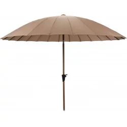 Parasol Shangaï droit taupe D265cm