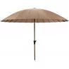 Parasol Shangaï droit taupe D265cm Parasol Shangaï droit taupe D265cm