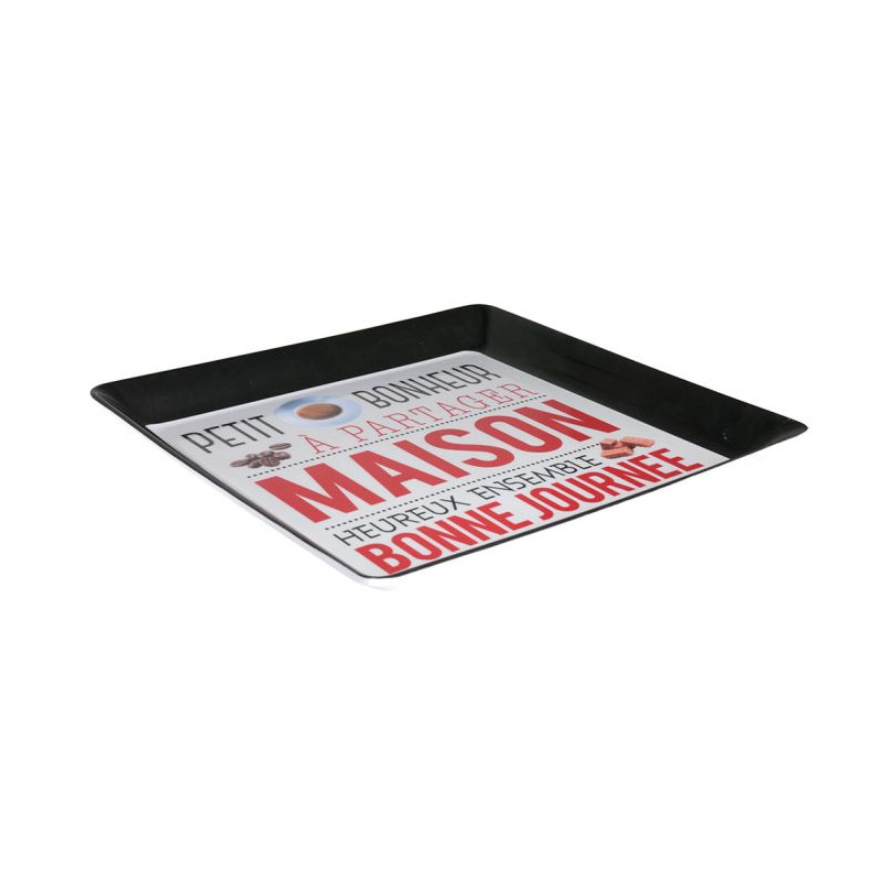 PLATEAU MELAMINE 30X30 RETRO