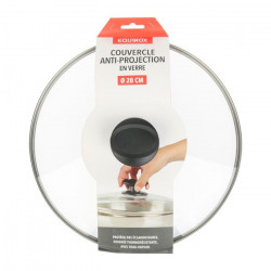 COUVERCLE VERRE INOX D28 ANTI PROJECTION