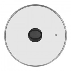 COUVERCLE VERRE INOX D28 ANTI PROJECTION