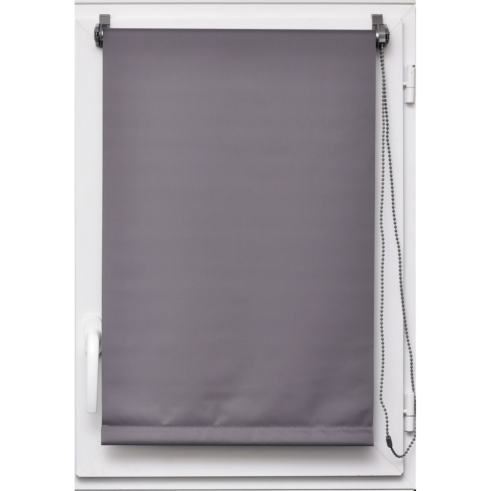 Store enrouleur gris occultant 90x180cm