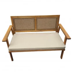 Lounge tuinmeubelen van riet en hout