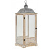 LANTERNE BOIS VIEILLIT ET METAL GM