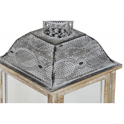 LANTERNE BOIS VIEILLIT ET METAL GM