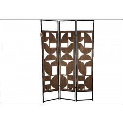 PARAVENT GEO"70 S" METAL/MDF H170CM