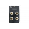 S/4 MINI BOUTONS DE MEUBLE BLANC/DORE
