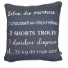 Navy blue holiday cushion 45x45cm