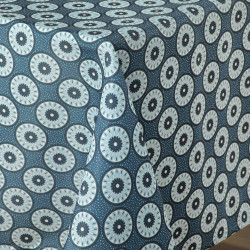 NAPPE RECT KOUALI BLEU 145x240CM POLYEST