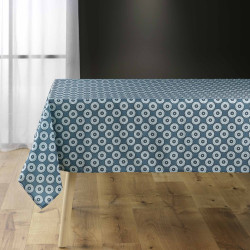 NAPPE RECT KOUALI BLEU 145x240CM POLYEST