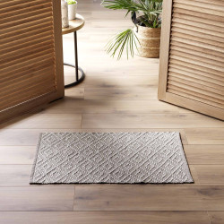 Tapis rectangulaire Dorana 50x80cm coton et polyester