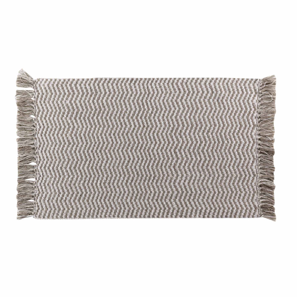 TAPIS RECT ALESSIA A FRANGES 50x80CM COT