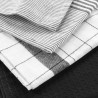 TORCHONS X3 VIBRATO NOIR 50x70CM COTON T