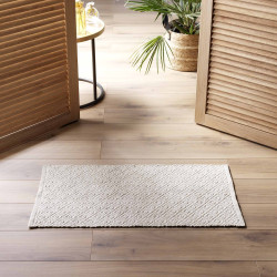 Tapis rectangulaire Mattéo 50x80cm coton et polyester