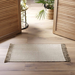 TAPIS RECT PIETRO A FRANGES 50x80CM COTO