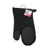 Gant de cuisine noir polycoton 30x18cm Gant de cuisine noir polycoton 30x18cm