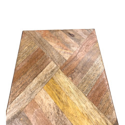 TABLE MARQUETERIE MANGUIER GM 55X35XH55C