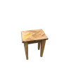 TABLE MARQUETERIE MANGUIER PM 31.5X24XH3