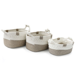 PANIER RANGEMENT NATUREL GM 34X27XH20CM