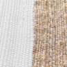 TAPIS SAGANE 50x80CM JUTE+POLYESTER RECTANGLE A FRANGES TAPIS SAGANE 50x80CM JUTE+POLYESTER RECTANGLE A FRANGES