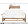 CANAPE BAMBOU+COUSSINS TOILE L150CM