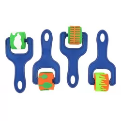 Set di 4 rulli in schiuma con motivi