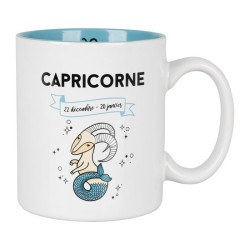 Mug 31 cl Grès HOROSCOPE Capricorne Ø 8.