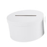 Urne ronde blanche PM D21.5xH12cm