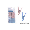 20 PINCES LINGE 8.2cm PLAST GREGE/BLEU