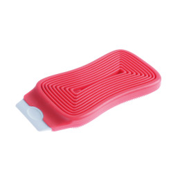 Éponge racloir 2 en 1 en silicone couleur aléatoire