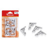 PINCES NAPPE CLIP BLANCHES X4
