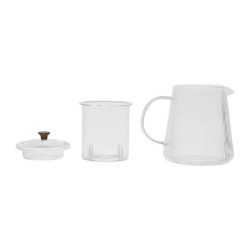 THEIÈRE DILACIA 1L VERRE STRIEE +FILTRE