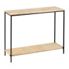 CONSOLE MADERIA Naturel+Noir 100X35H80cm